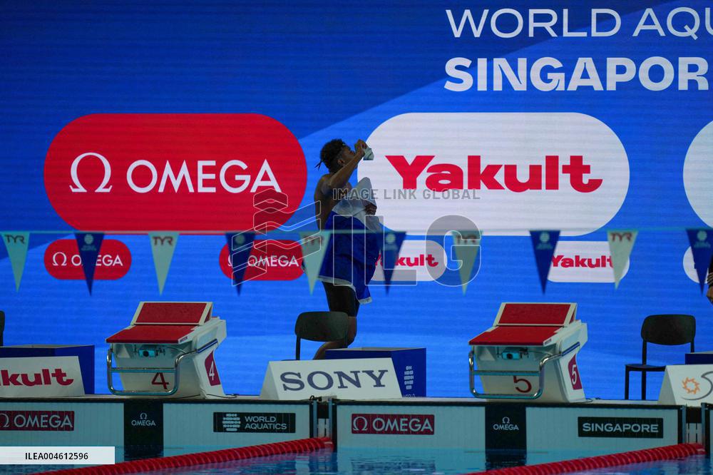 Yohann Ndoye Brouard Wins Bronze in 100 m Backstroke at World Swimming Championships - Singapore