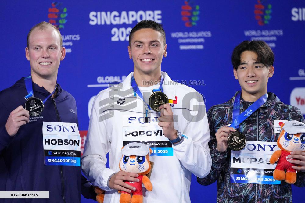 World Aquatics Championships Swimming Men 50M Breaststroke - Singapore