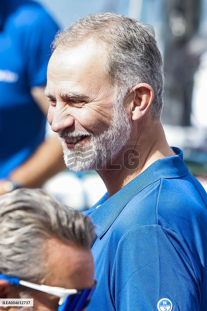 King Felipe First Day Of The 43Rd Sailing King s Cup - Spain