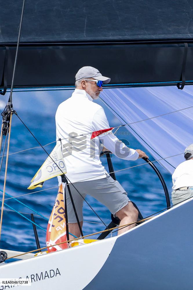 King Felipe First Day Of The 43Rd Sailing King s Cup - Spain
