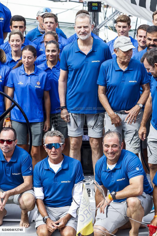 King Felipe First Day Of The 43Rd Sailing King s Cup - Spain