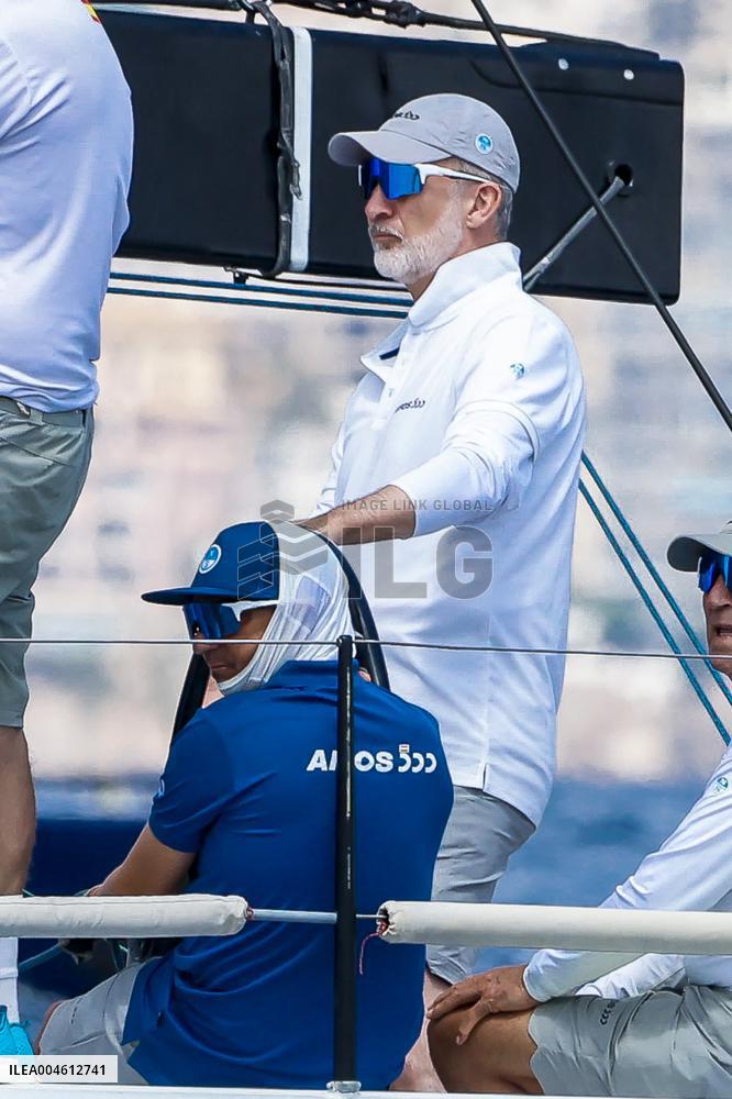 King Felipe First Day Of The 43Rd Sailing King s Cup - Spain