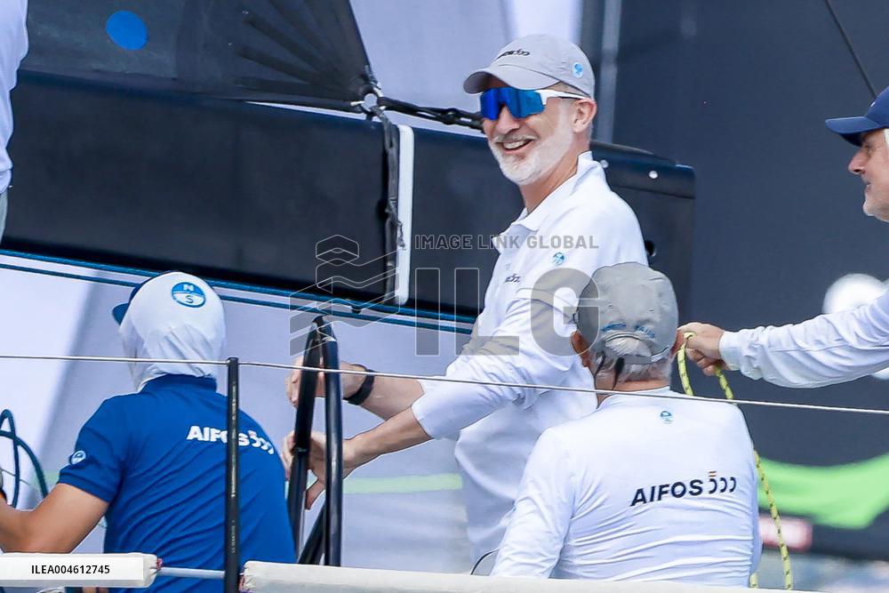 King Felipe First Day Of The 43Rd Sailing King s Cup - Spain