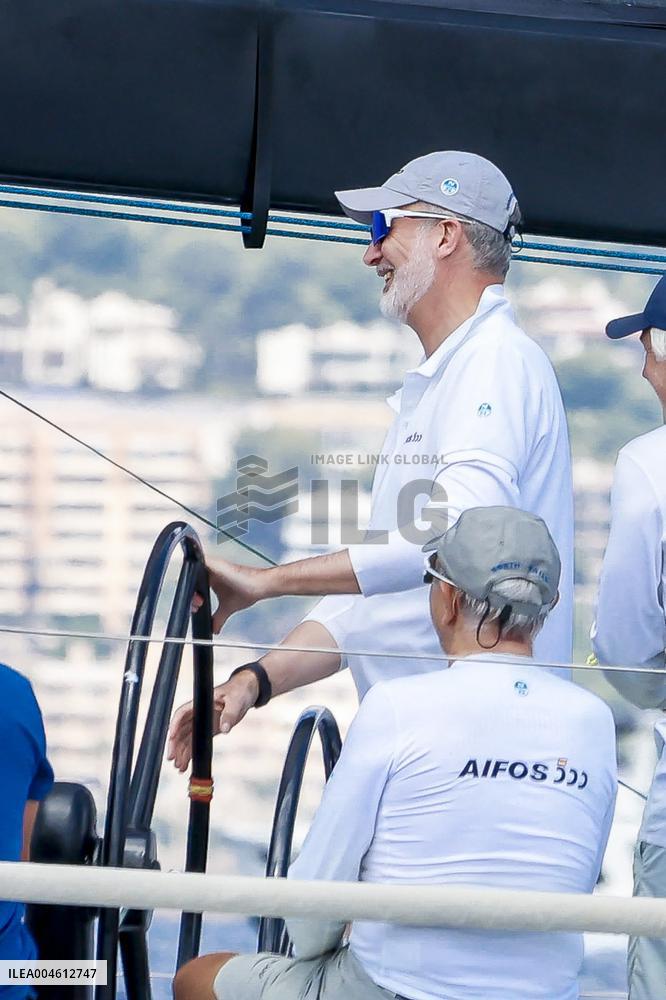 King Felipe First Day Of The 43Rd Sailing King s Cup - Spain