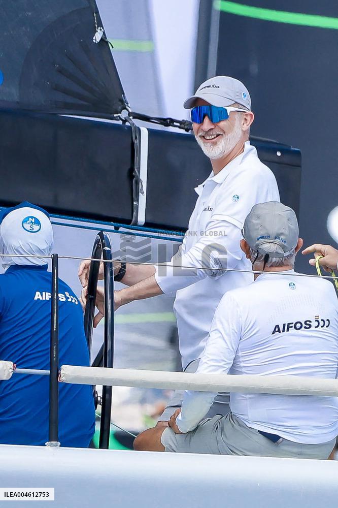 King Felipe First Day Of The 43Rd Sailing King s Cup - Spain