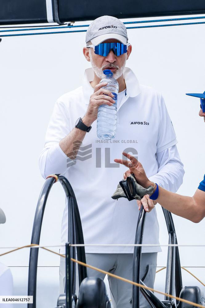 King Felipe First Day Of The 43Rd Sailing King s Cup - Spain