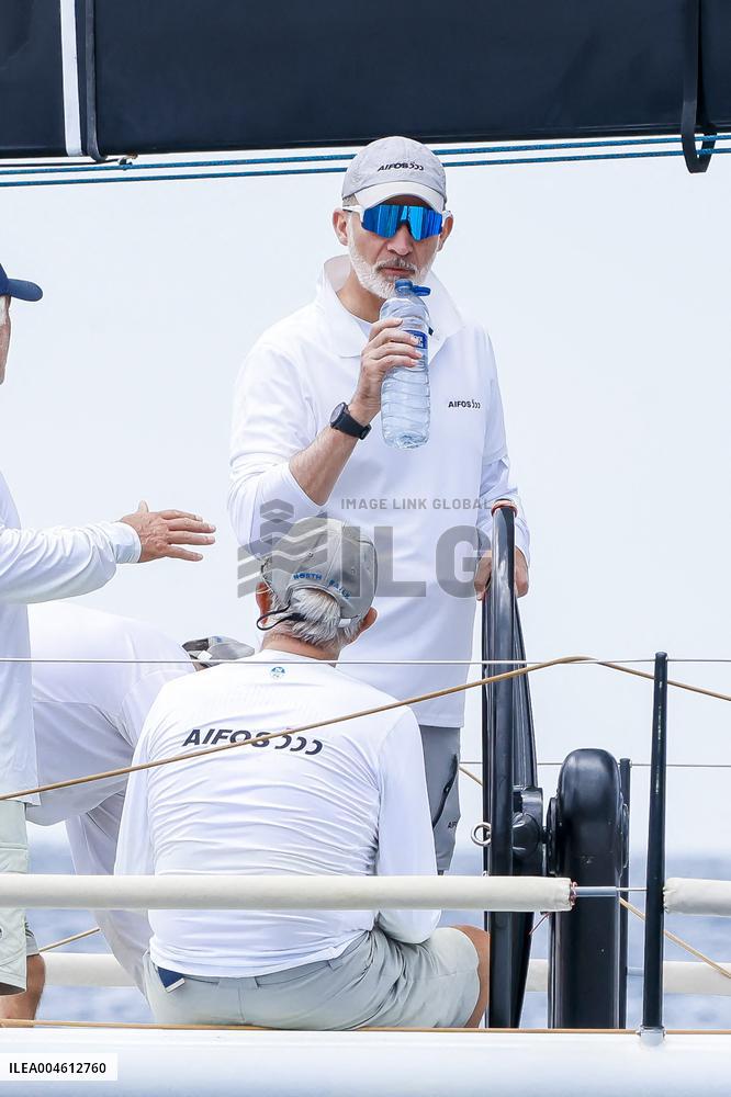 King Felipe First Day Of The 43Rd Sailing King s Cup - Spain