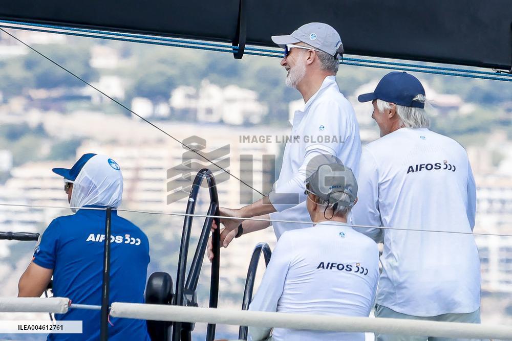 King Felipe First Day Of The 43Rd Sailing King s Cup - Spain