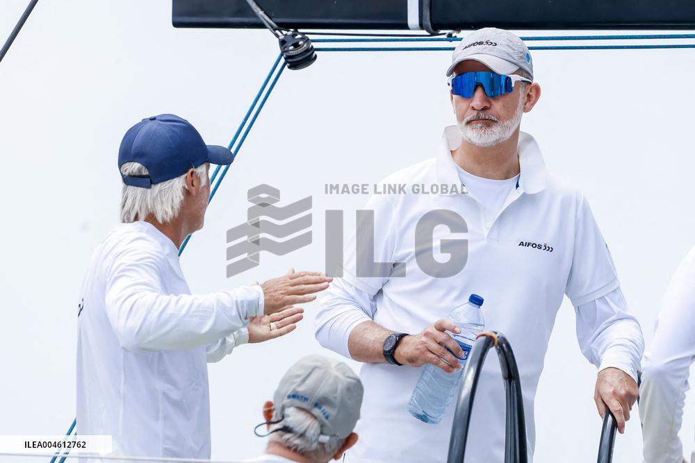 King Felipe First Day Of The 43Rd Sailing King s Cup - Spain