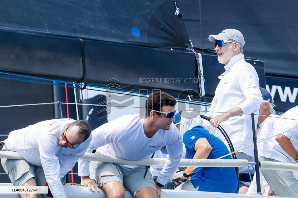 King Felipe First Day Of The 43Rd Sailing King s Cup - Spain