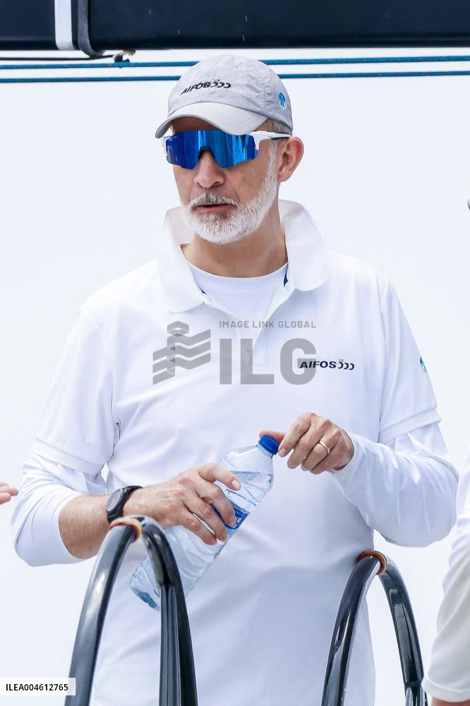 King Felipe First Day Of The 43Rd Sailing King s Cup - Spain