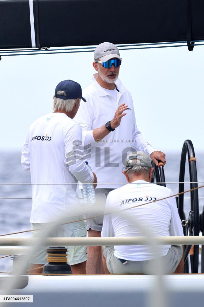 King Felipe First Day Of The 43Rd Sailing King's Cup - Spain