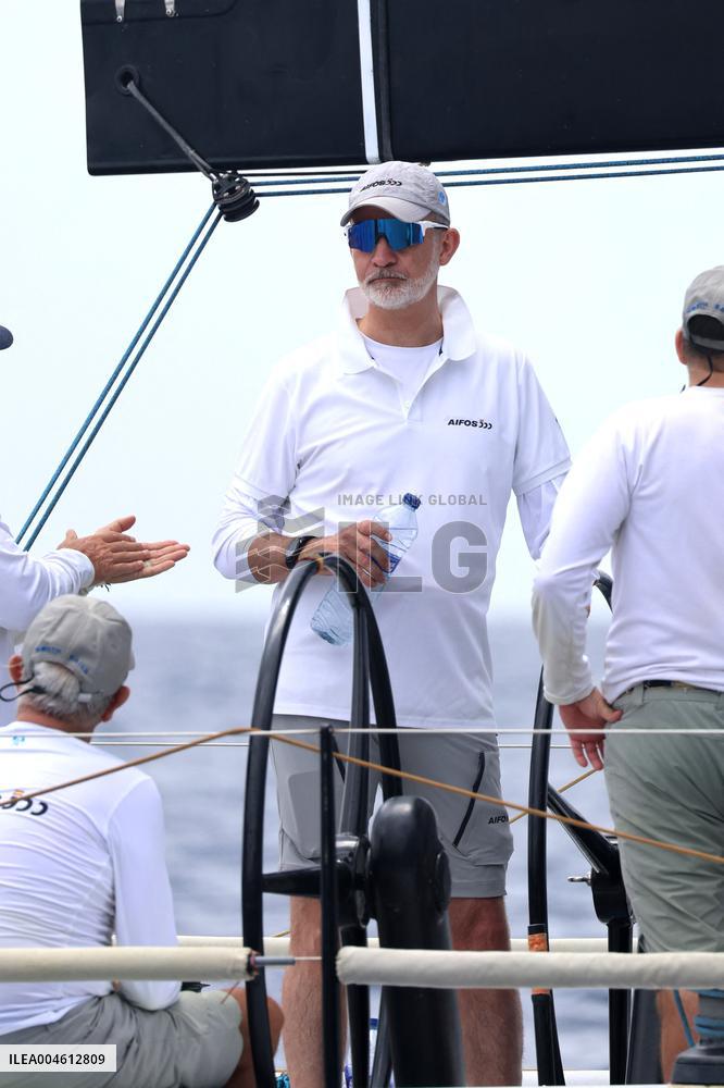 King Felipe First Day Of The 43Rd Sailing King's Cup - Spain