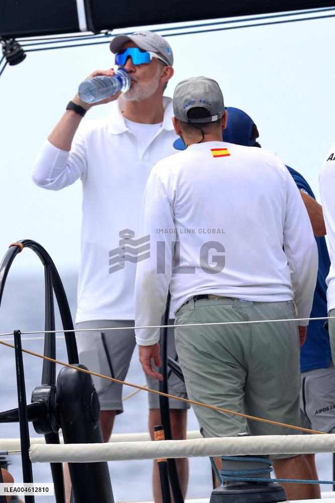 King Felipe First Day Of The 43Rd Sailing King's Cup - Spain