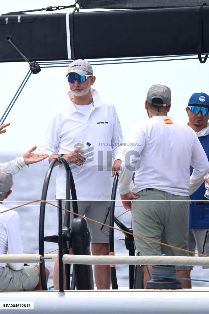 King Felipe First Day Of The 43Rd Sailing King's Cup - Spain