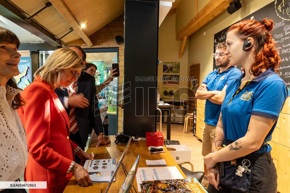 Agnes Pannier-Runacher Visits The ZooPark of Beauval - Saint-Aignan-sur-Cher