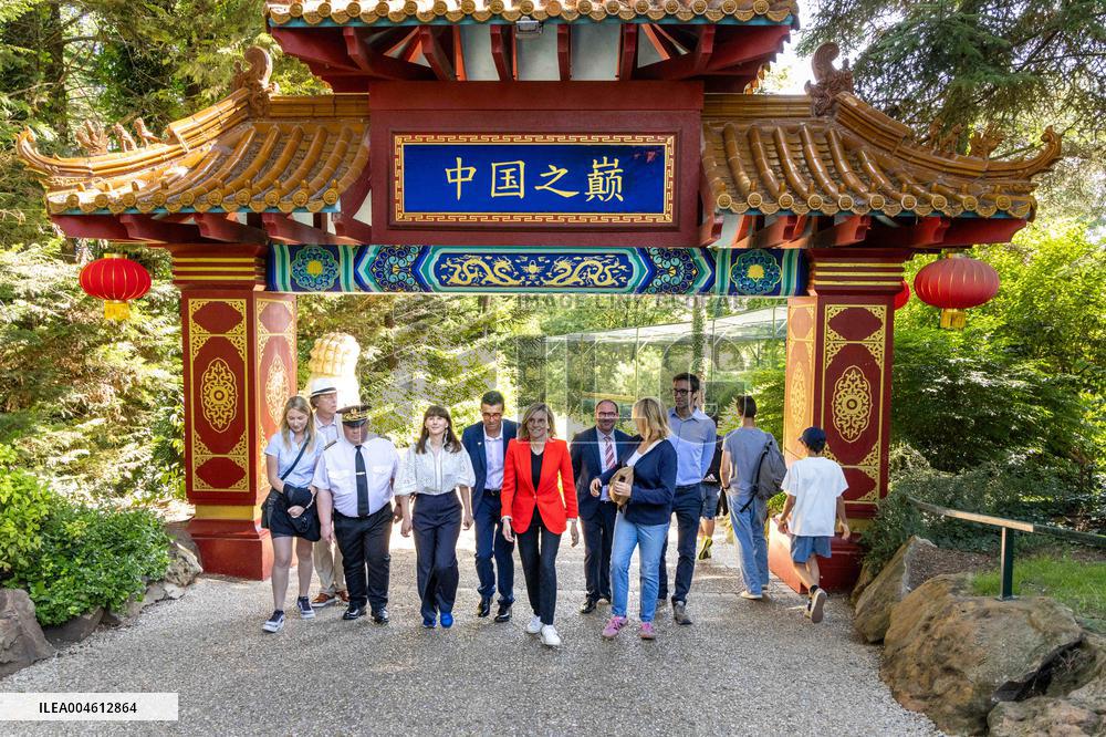 Agnes Pannier-Runacher Visits The ZooPark of Beauval - Saint-Aignan-sur-Cher