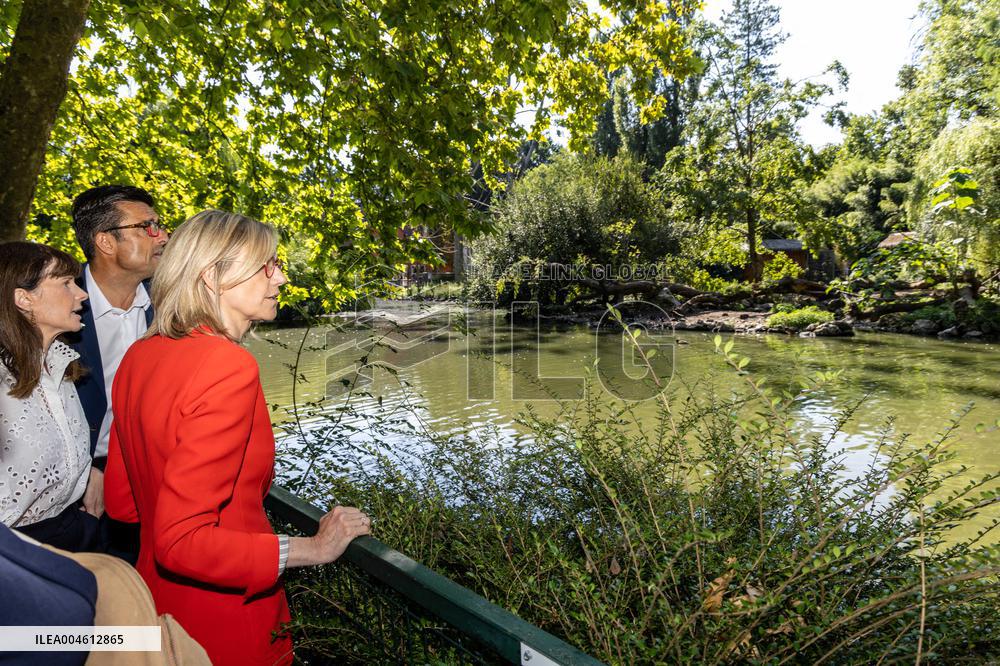 Agnes Pannier-Runacher Visits The ZooPark of Beauval - Saint-Aignan-sur-Cher