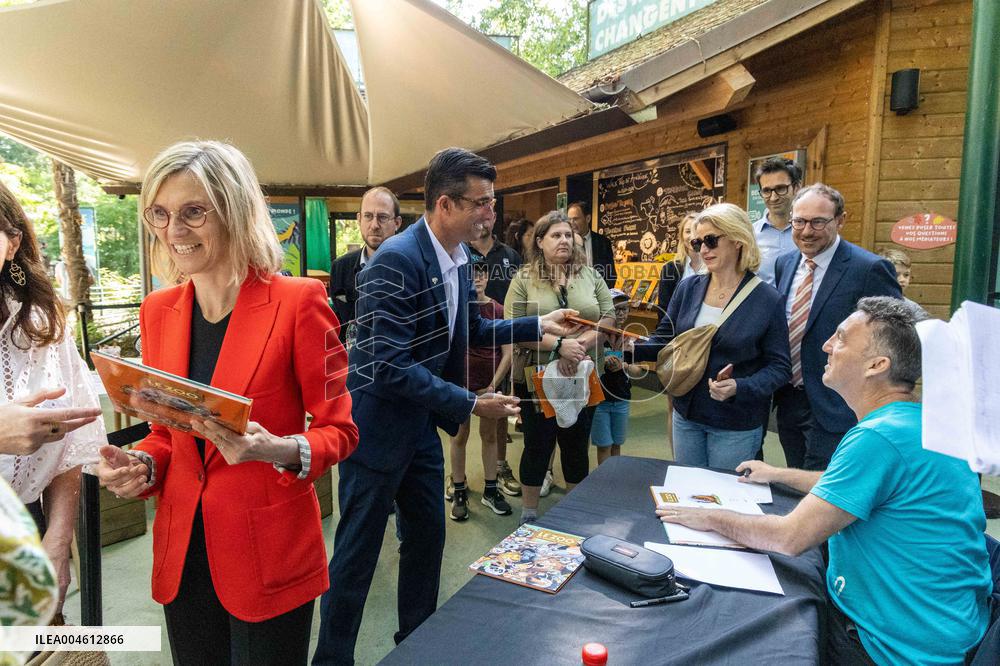 Agnes Pannier-Runacher Visits The ZooPark of Beauval - Saint-Aignan-sur-Cher