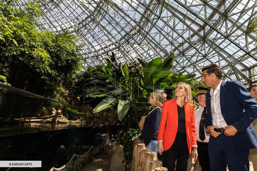 Agnes Pannier-Runacher Visits The ZooPark of Beauval - Saint-Aignan-sur-Cher