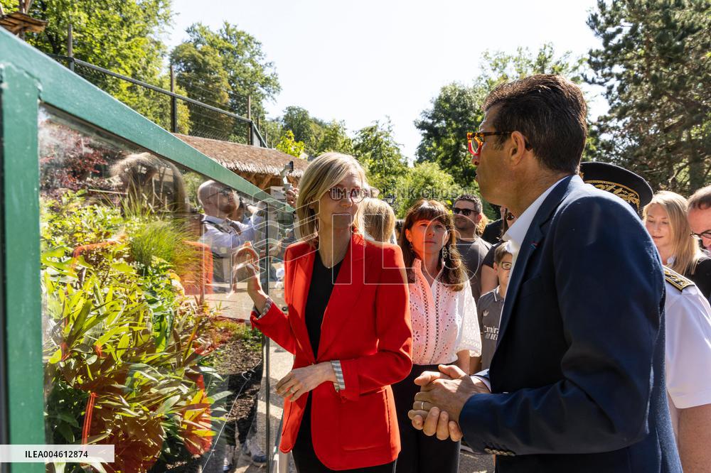 Agnes Pannier-Runacher Visits The ZooPark of Beauval - Saint-Aignan-sur-Cher