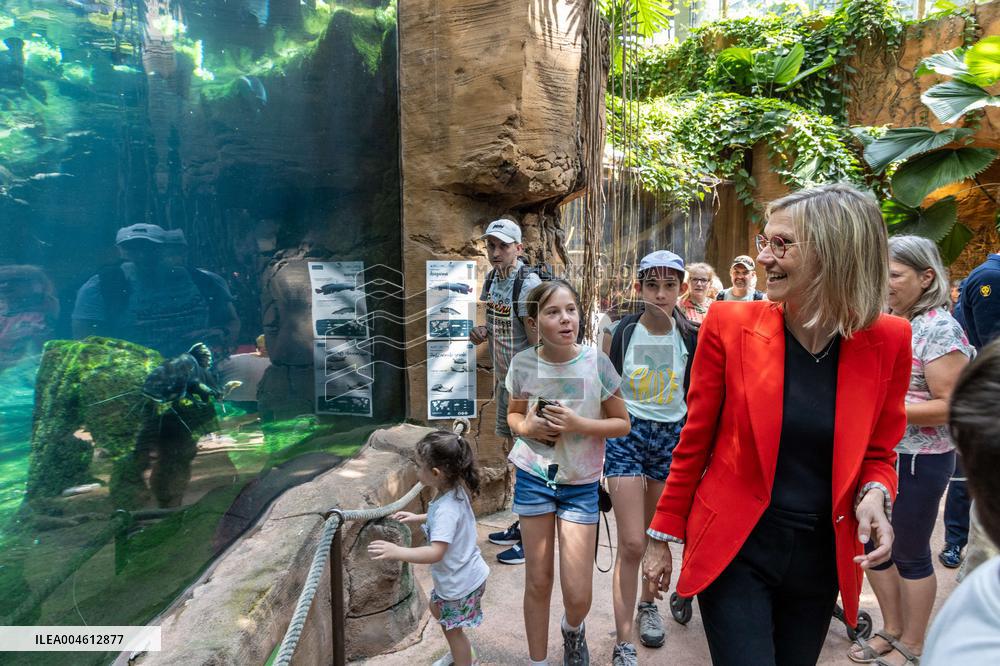 Agnes Pannier-Runacher Visits The ZooPark of Beauval - Saint-Aignan-sur-Cher