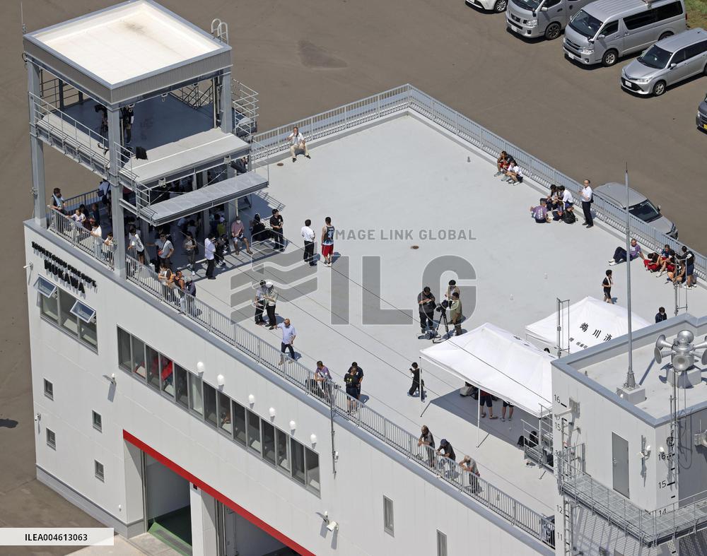 Tsunami warning issued in Japan