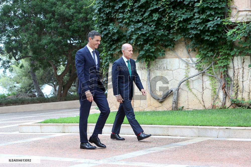Pedro Sánchez Meets With King Felipe VI - Palma De Mallorca