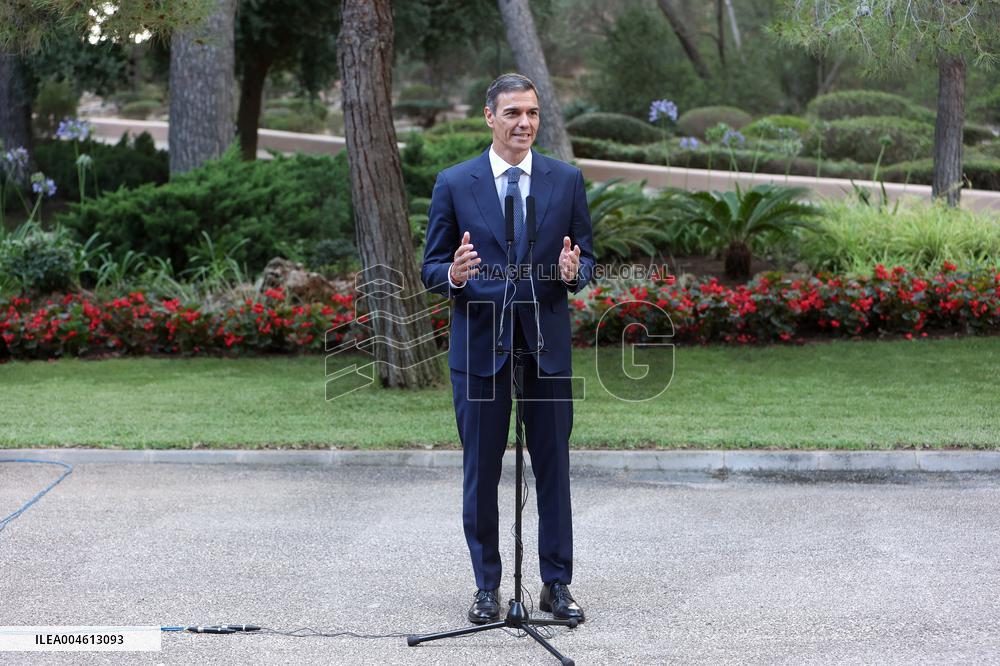 Pedro Sánchez Meets With King Felipe VI - Palma De Mallorca