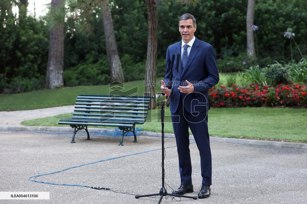 Pedro Sánchez Meets With King Felipe VI - Palma De Mallorca