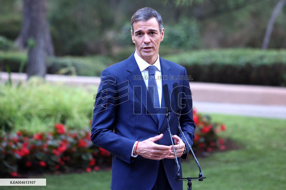 Pedro Sánchez Meets With King Felipe VI - Palma De Mallorca