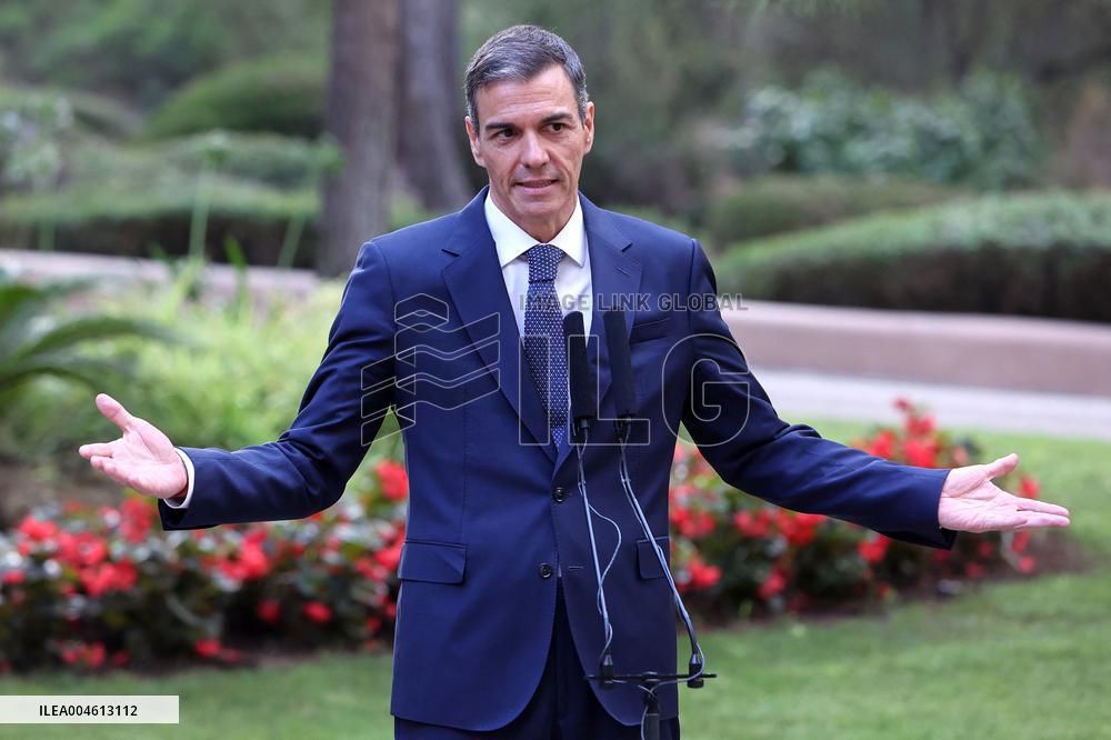 Pedro Sánchez Meets With King Felipe VI - Palma De Mallorca