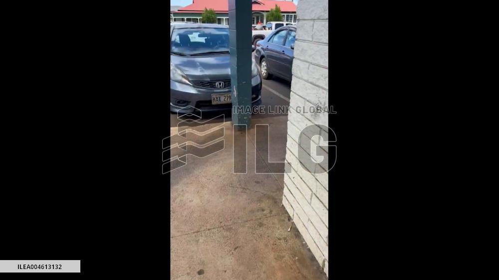 US: Long Lines at Gas Stations Amid Tsunami Warning in Kilauea, Hawaii