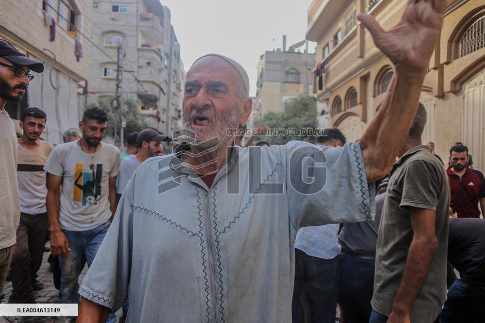Funeral Held For Palestinian Man Killed By Israeli Sniper In Northern Gaza