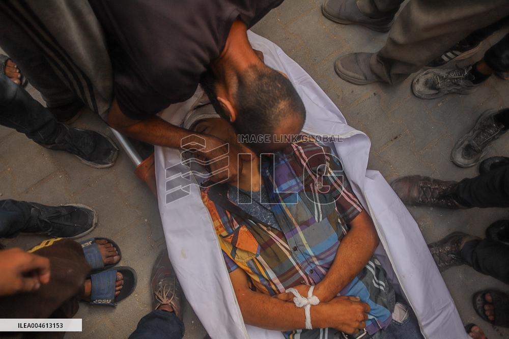 Funeral Held For Palestinian Man Killed By Israeli Sniper In Northern Gaza