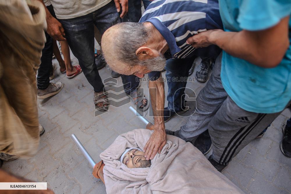 Funeral Held For Palestinian Man Killed By Israeli Sniper In Northern Gaza