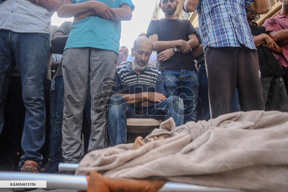 Funeral Held For Palestinian Man Killed By Israeli Sniper In Northern Gaza