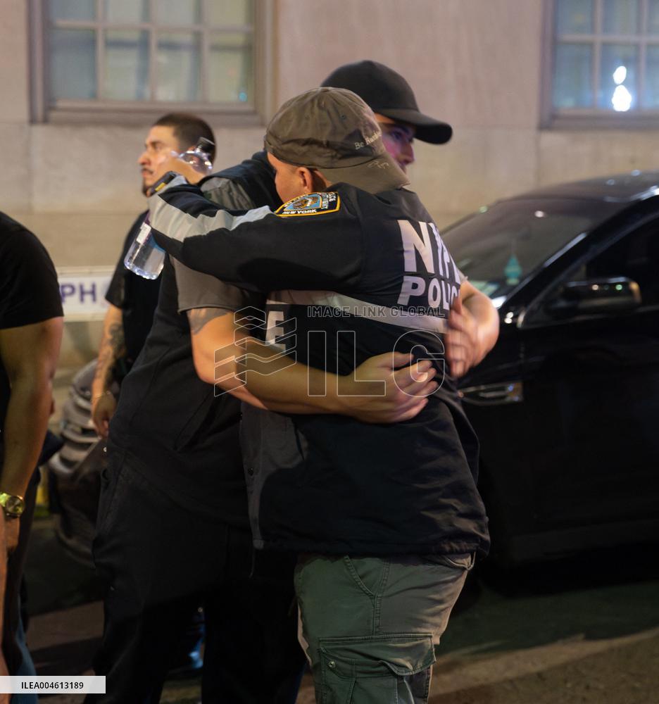 Body Of NYPD Officer Transferred From Hospital After Park Avenue Shooting - NYC