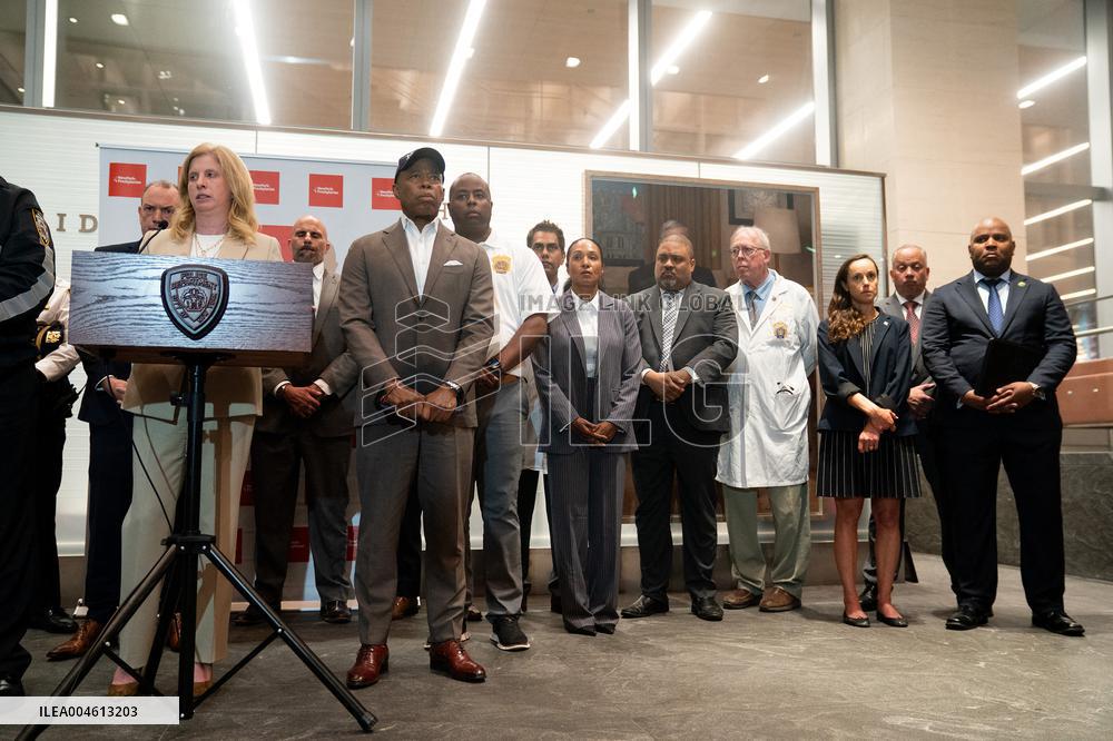 Press Conferencel after fatal Park Avenue shooting - NYC