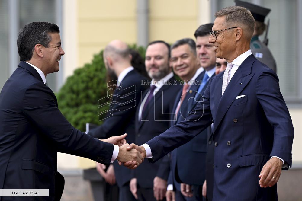 Paraguay President Santiago Pena visits Finland