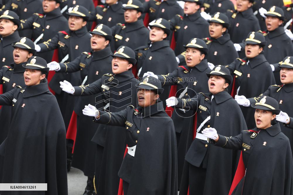 Parade To Commemorate The 204th Anniversary Of Peru's Independence - Lima