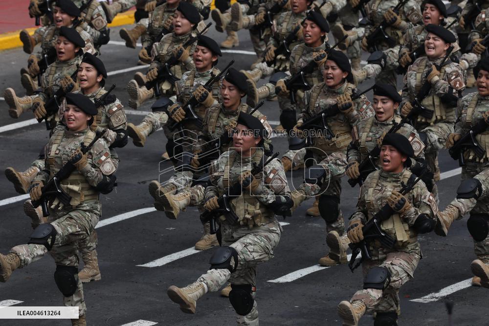 Parade To Commemorate The 204th Anniversary Of Peru's Independence - Lima
