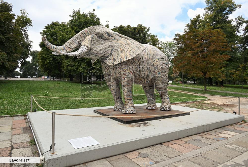 Triennale Milano - The Namibian Elephant Sculpture - Italy