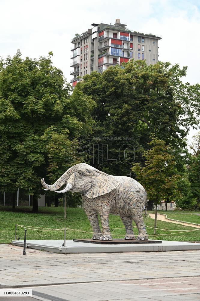 Triennale Milano - The Namibian Elephant Sculpture - Italy