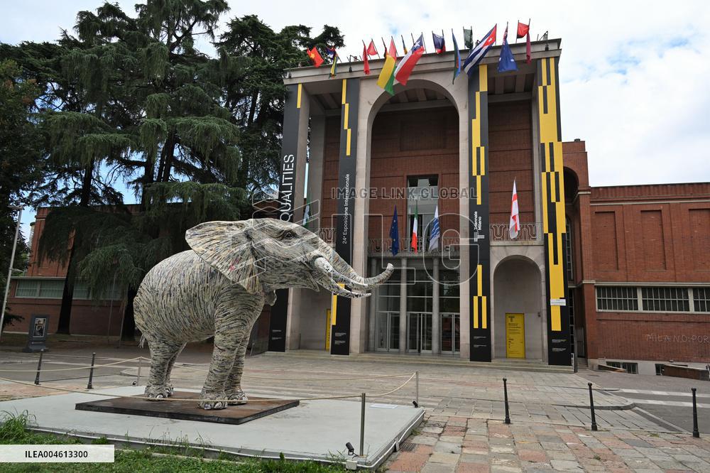 Triennale Milano - The Namibian Elephant Sculpture - Italy