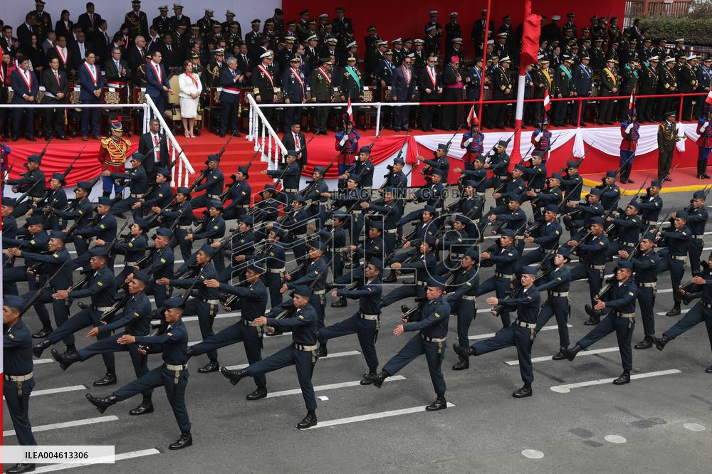 Parade To Commemorate The 204th Anniversary Of Peru's Independence - Lima