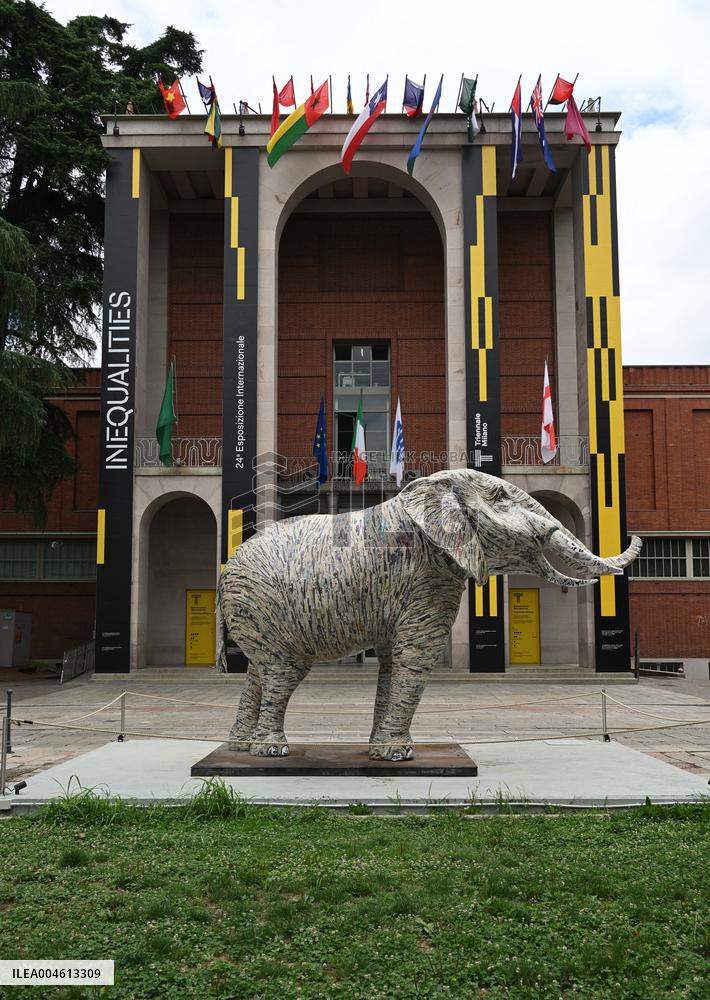 Triennale Milano - The Namibian Elephant Sculpture - Italy
