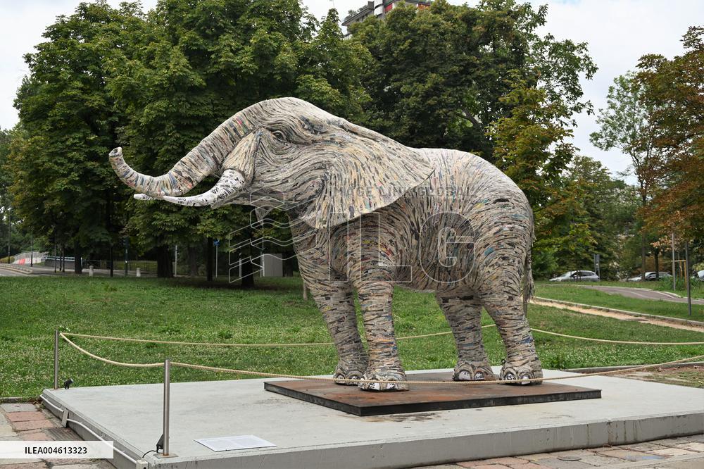 Triennale Milano - The Namibian Elephant Sculpture - Italy