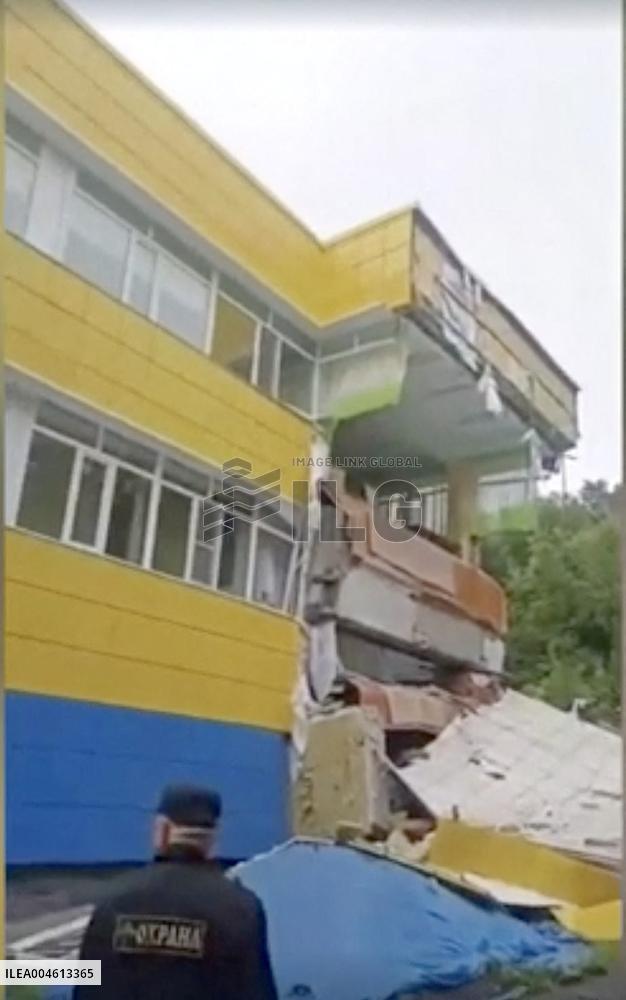 Tsunami Waves Submerge Kamchatka Coastal City - Russia