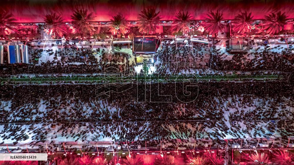 Pilgrims March for Lady Ruqayyah in Karbala